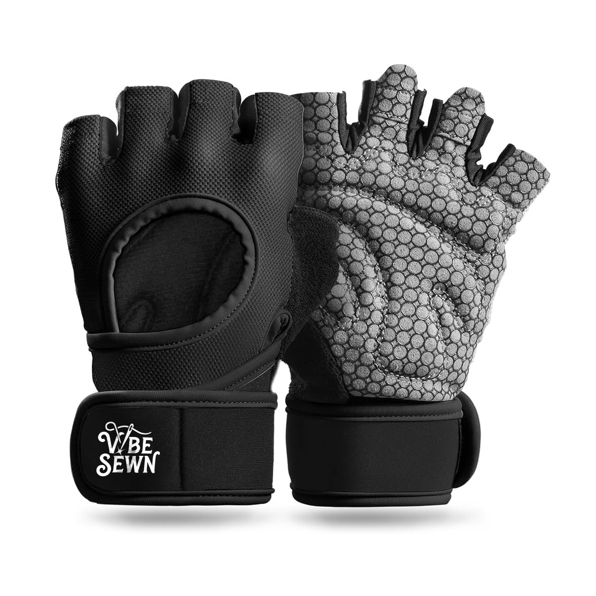 Heavy Duty Gym Gloves with Wrist Support