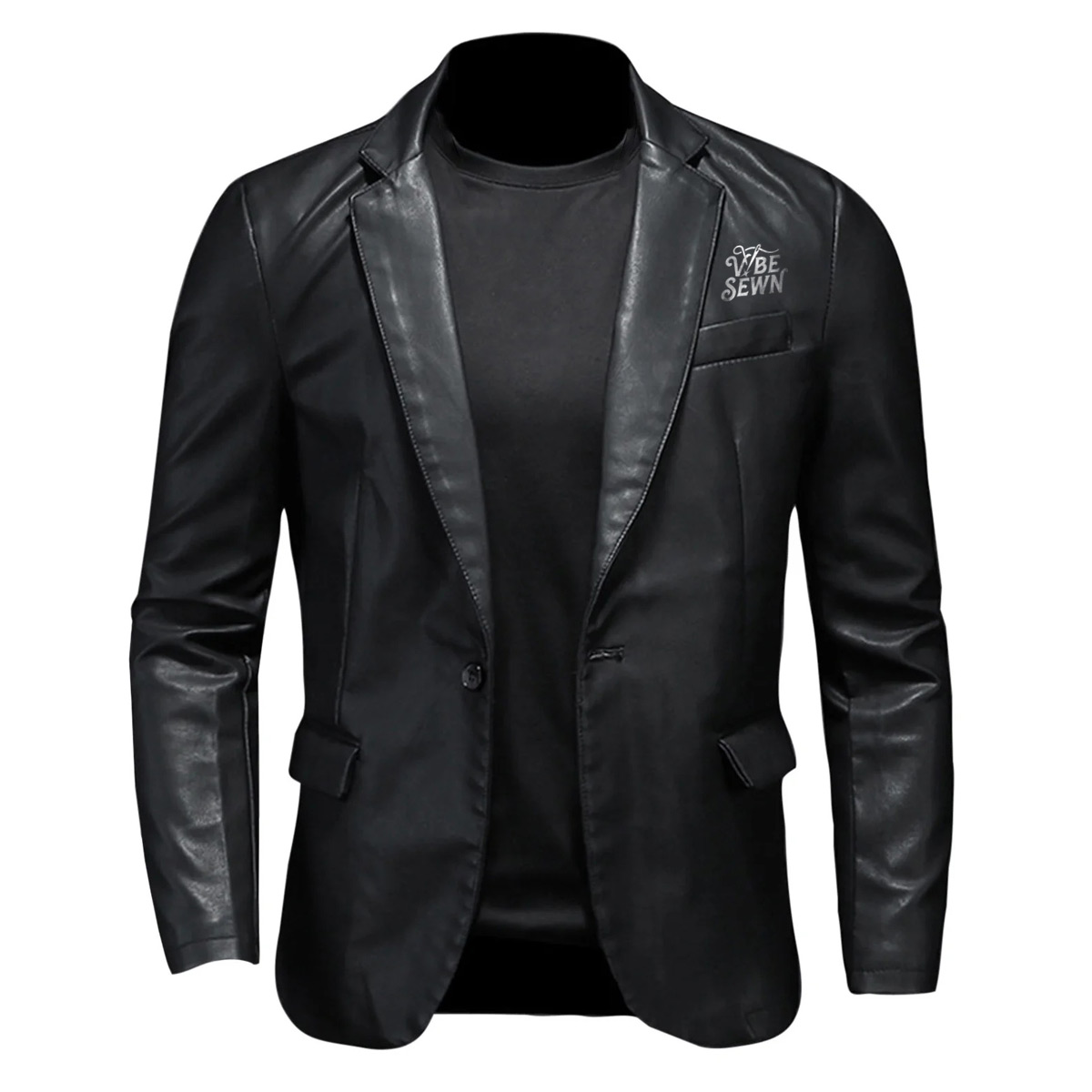 Classic Leather Blazer for Men