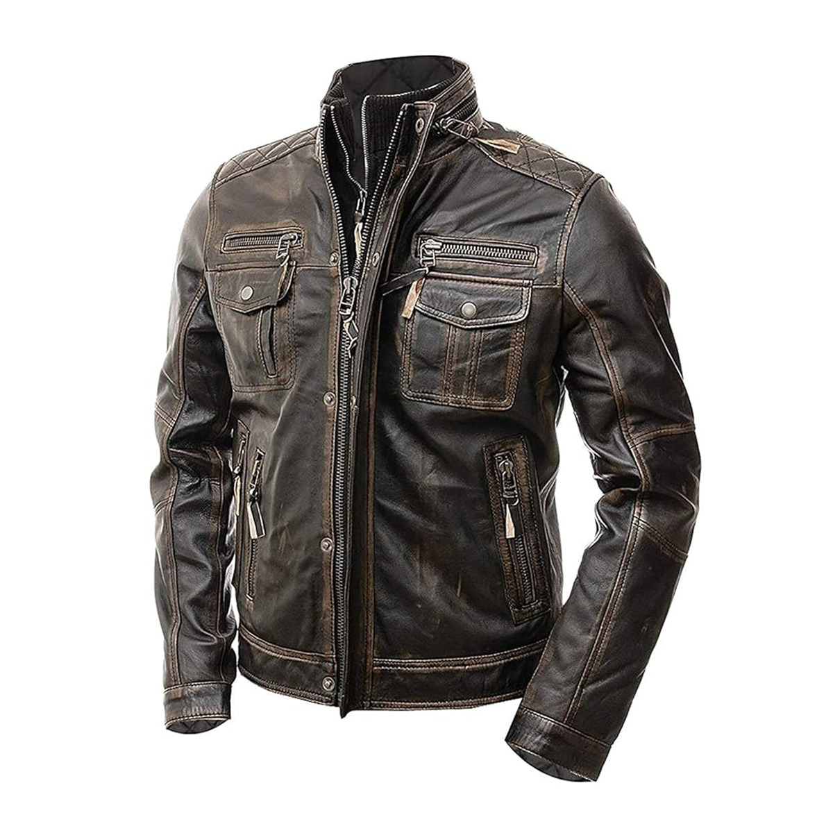 Classic Men’s Leather Fashion Jacket